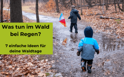 Was tun im Wald bei Regen? 7 einfache Ideen für deine Waldtage